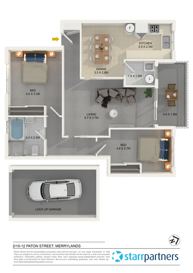 Floorplan of Homely unit listing, 2/10-12 Paton Street, Merrylands NSW 2160