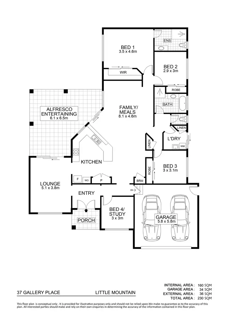 Floorplan of Homely house listing, 37 Gallery Place, Little Mountain QLD 4551