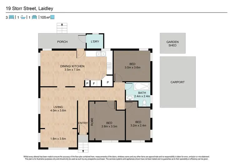 Floorplan of Homely house listing, 19 Storr Street, Laidley QLD 4341