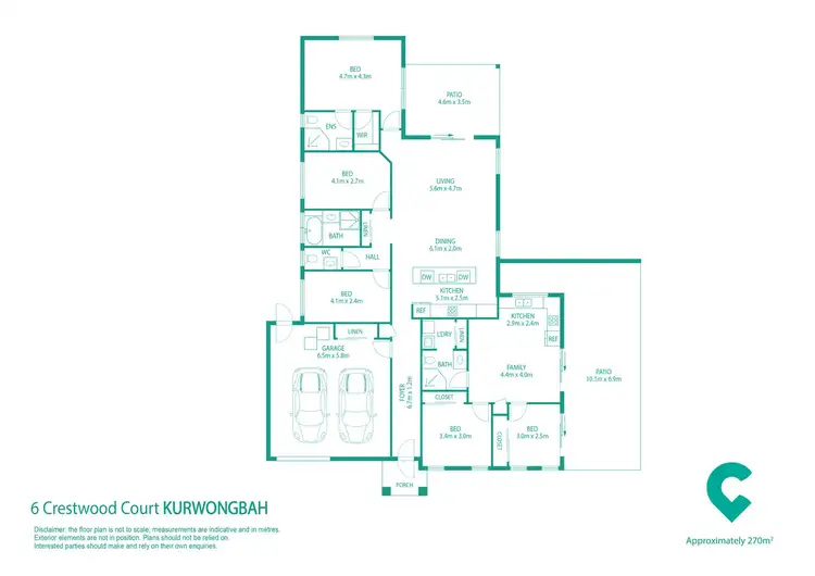 Floorplan of Homely house listing, 6 Crestwood Court, Kurwongbah QLD 4503