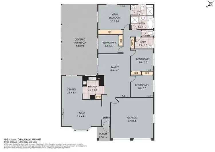 Floorplan of Homely house listing, 49 Saraband Drive, Eatons Hill QLD 4037