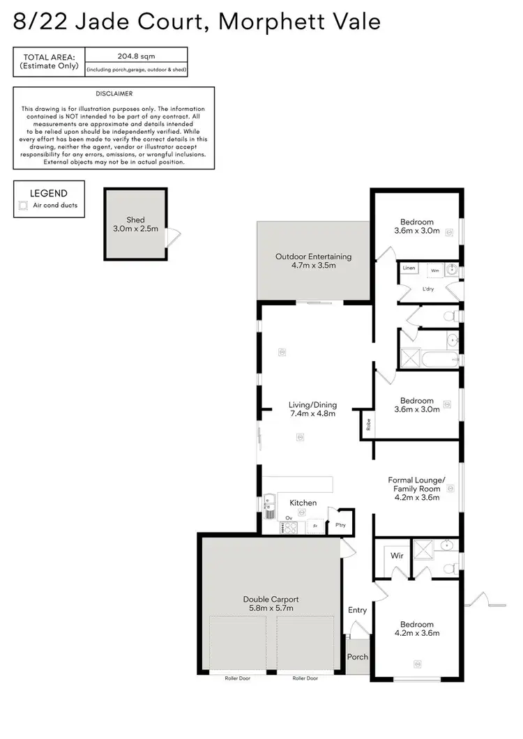 Floorplan of Homely house listing, 8/22 Jade Court - Solace Drive, Morphett Vale SA 5162