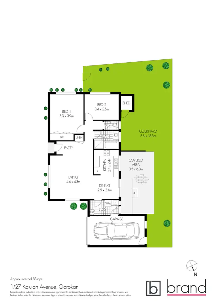 Floorplan of Homely house listing, 1/27 Kalulah Avenue, Gorokan NSW 2263