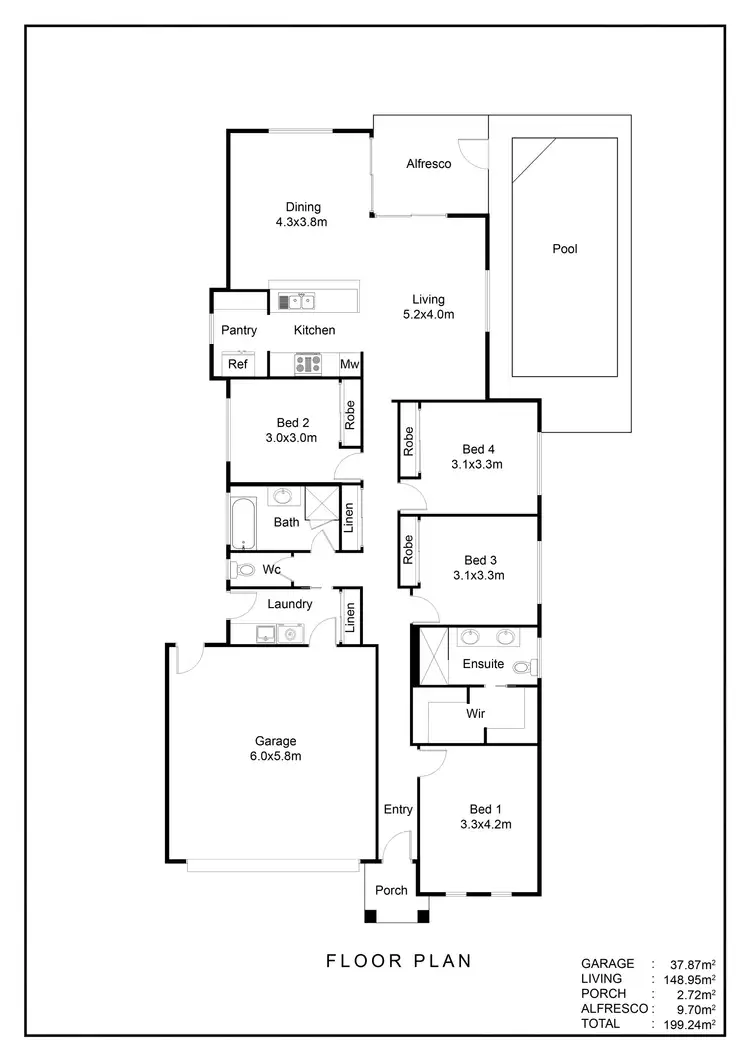 Floorplan of Homely house listing, 14 Whalleys St, Coomera QLD 4209