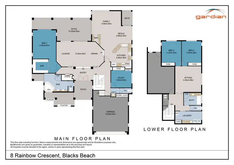 Floorplan of Homely house listing, 8 Rainbow Crescent, Blacks Beach QLD 4740