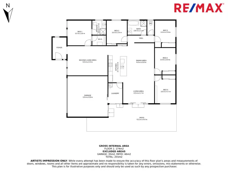 Floorplan of Homely house listing, 2 Doreen Court, Nambour QLD 4560