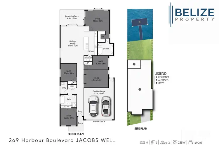Floorplan of Homely house listing, 269 Harbour Boulevard, Jacobs Well QLD 4208
