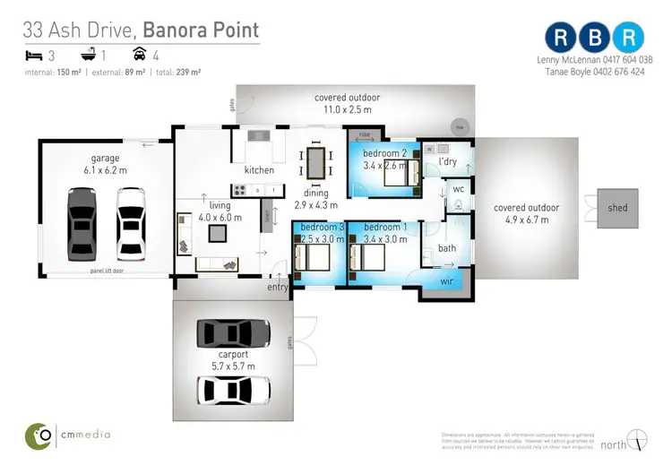 Floorplan of Homely house listing, 33 Ash Drive, Banora Point NSW 2486
