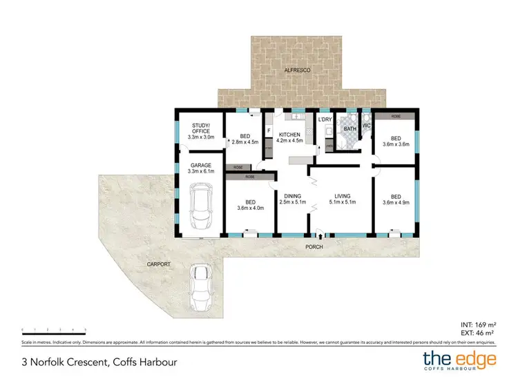Floorplan of Homely house listing, 3 Norfolk Crescent, Coffs Harbour NSW 2450