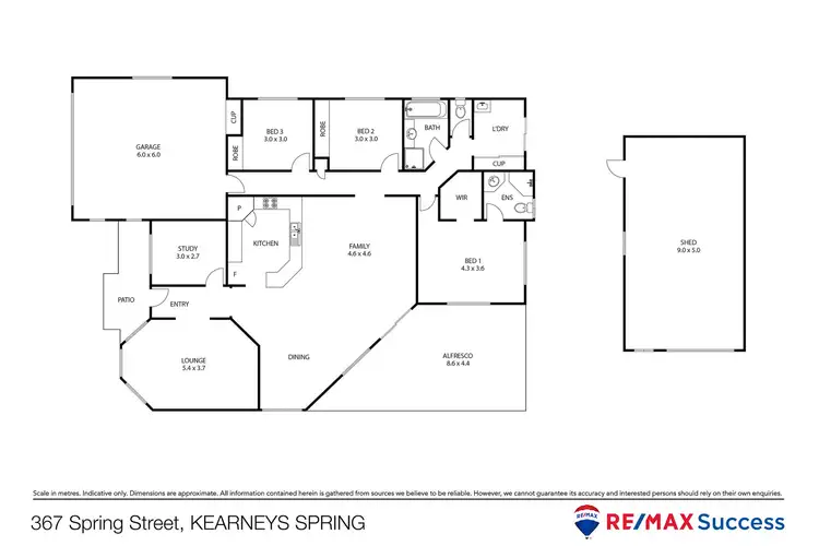 Floorplan of Homely house listing, 367 Spring Street, Kearneys Spring QLD 4350