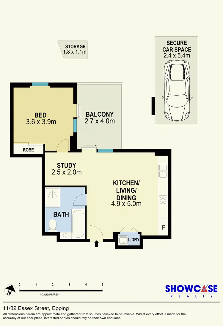 Floorplan of Homely apartment listing, 11/32 Essex Street, Epping NSW 2121
