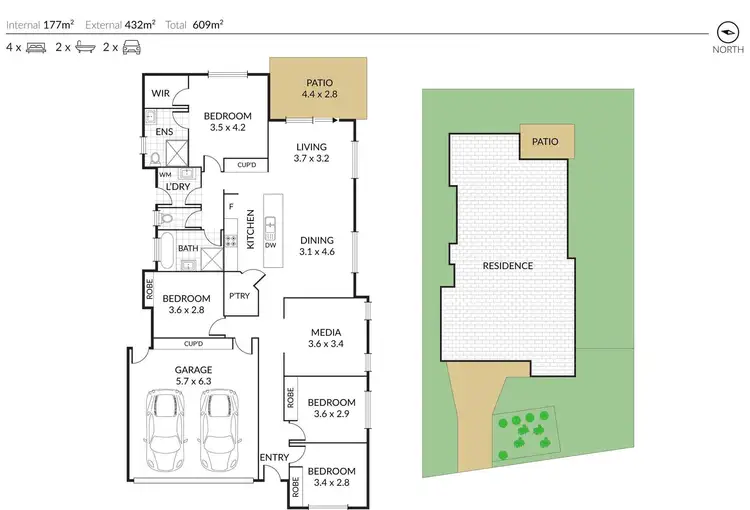 Floorplan of Homely house listing, 37 Cypress Circuit, Coomera QLD 4209