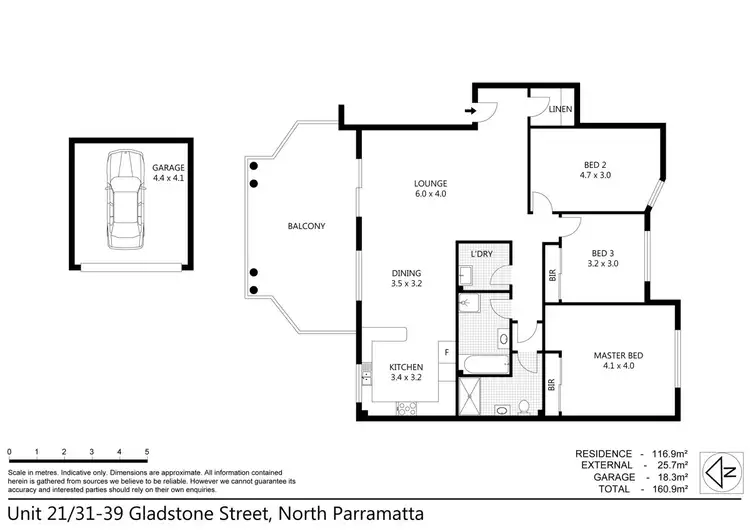 Floorplan of Homely unit listing, 21/31-39 Gladstone Street, North Parramatta NSW 2151