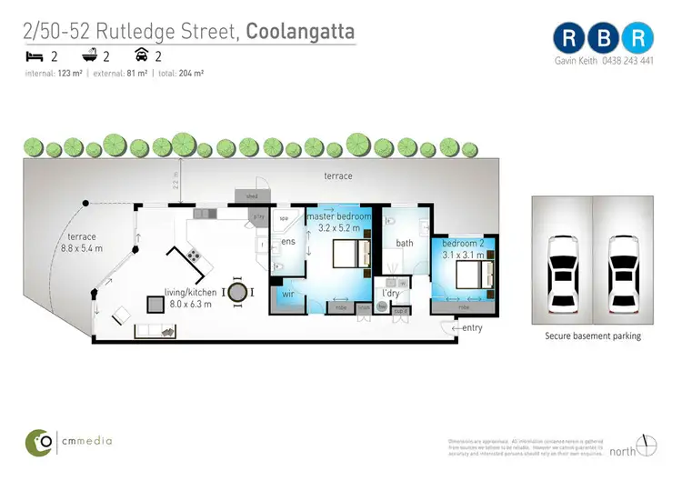 Floorplan of Homely apartment listing, 2/50-52 Rutledge Street, Coolangatta QLD 4225