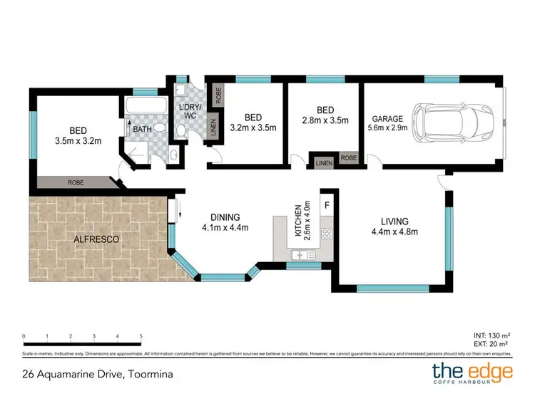 Floorplan of Homely house listing, 26 Aquamarine Drive, Toormina NSW 2452