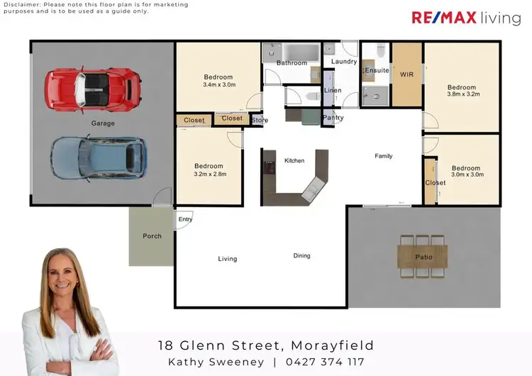 Floorplan of Homely house listing, 18 Glenn Street, Morayfield QLD 4506