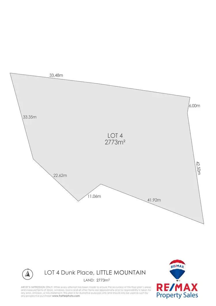 Floorplan of Homely land listing, Lot 4/33 Dunk Place, Little Mountain QLD 4551