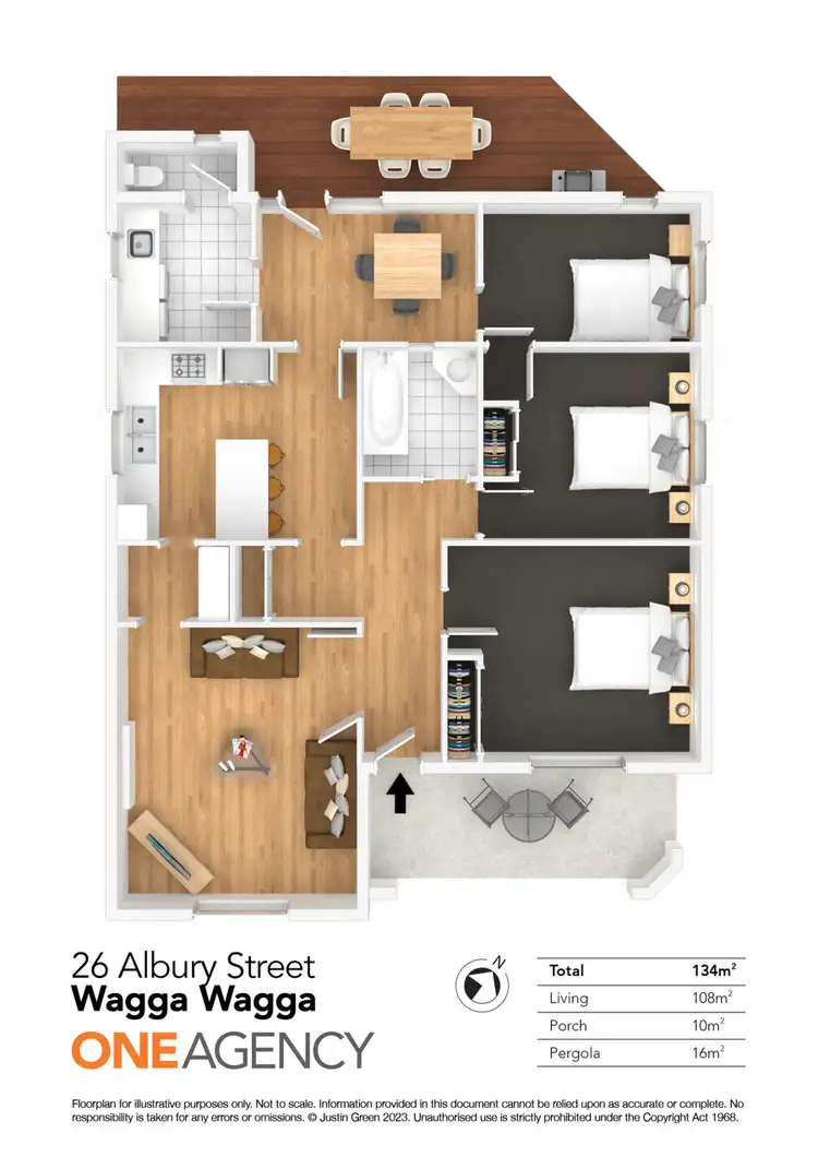 Floorplan of Homely house listing, 26 ALBURY STREET, Wagga Wagga NSW 2650