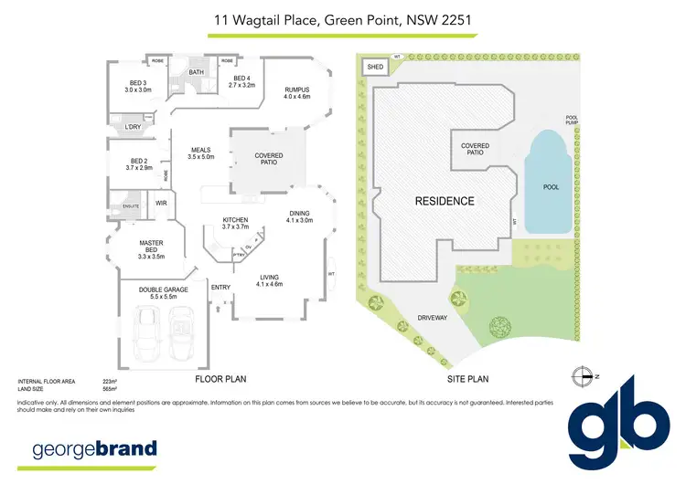 Floorplan of Homely house listing, 11 Wagtail Place, Green Point NSW 2251