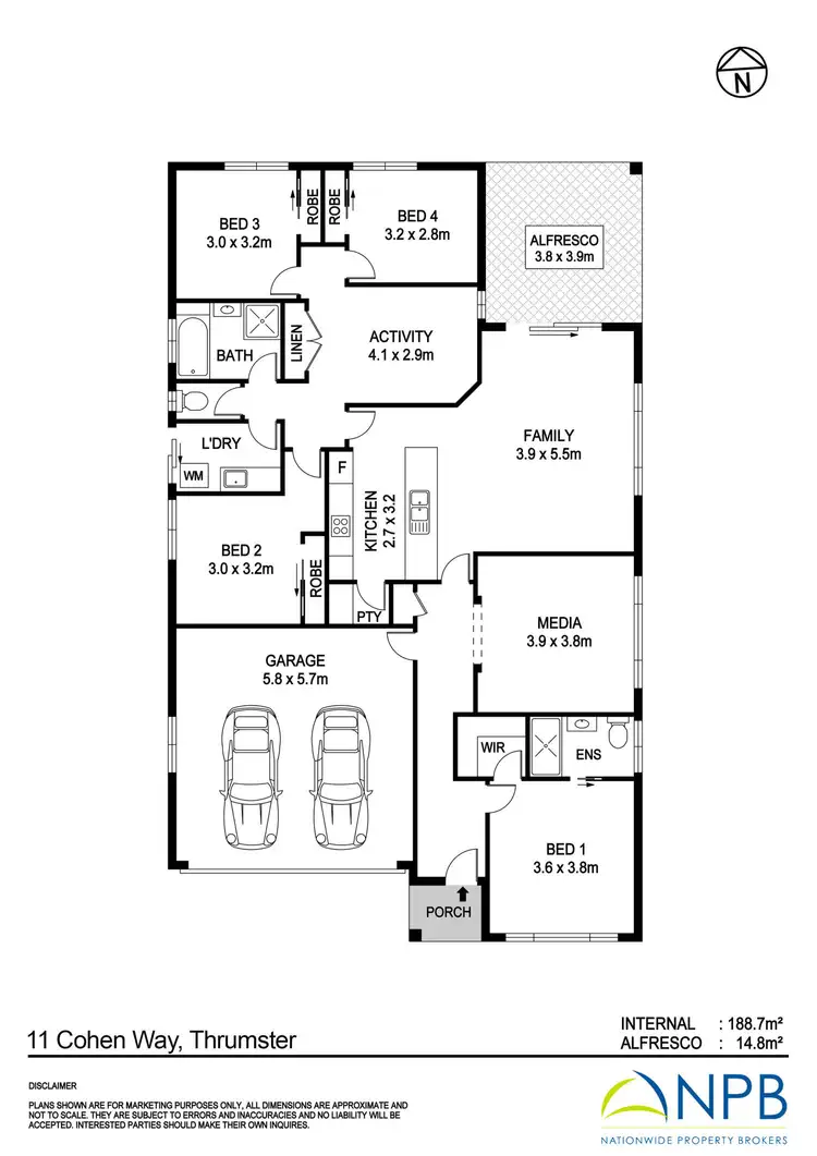 Floorplan of Homely house listing, 11 Cohen Way, Thrumster NSW 2444