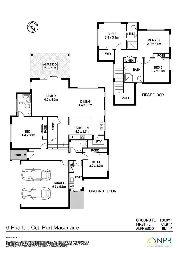 Floorplan of Homely house listing, 6 Phar Lap Circuit, Port Macquarie NSW 2444