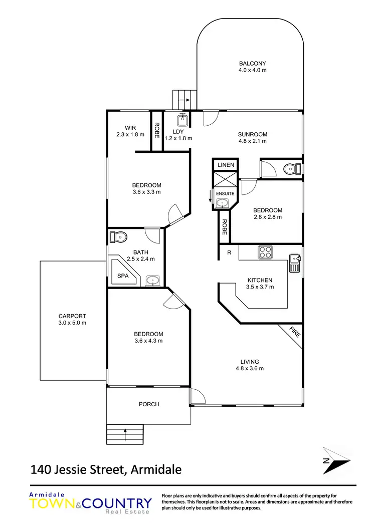 Floorplan of Homely house listing, 140 Jessie Street, Armidale NSW 2350