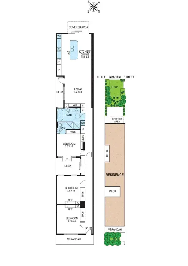 Floorplan of Homely house listing, 72 Barrett Street, Albert Park VIC 3206