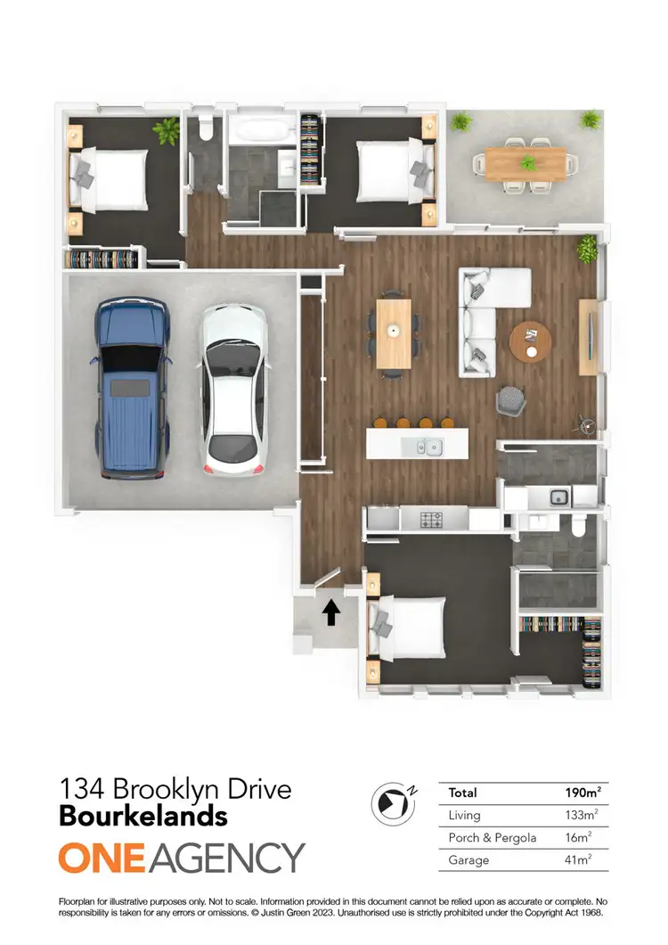 Floorplan of Homely house listing, 134 BROOKLYN DRIVE, Bourkelands NSW 2650