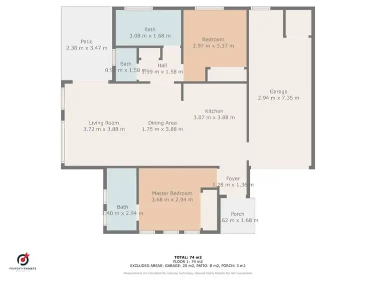 Floorplan of Homely unit listing, 2/42 Brooksfield Dr, Sarina Beach QLD 4737