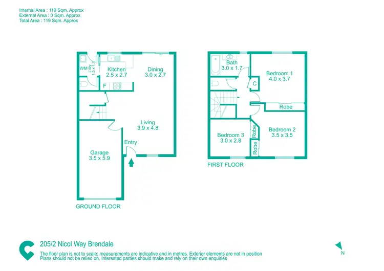 Floorplan of Homely house listing, 205/2 Nicol Way, Brendale QLD 4500