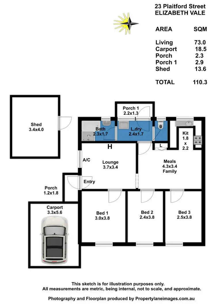 Floorplan of Homely house listing, 23 Plaitford Street, Elizabeth Vale SA 5112