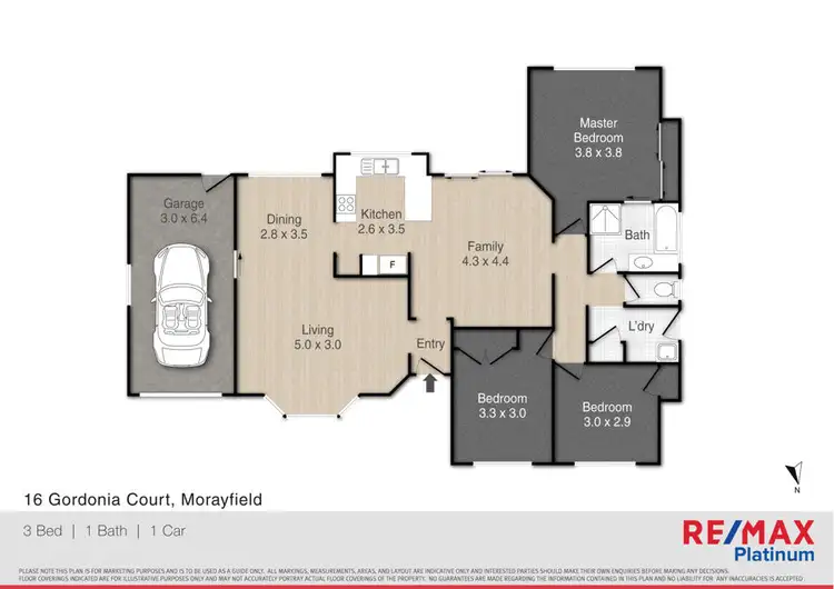 Floorplan of Homely house listing, 16 Gordonia Court, Morayfield QLD 4506