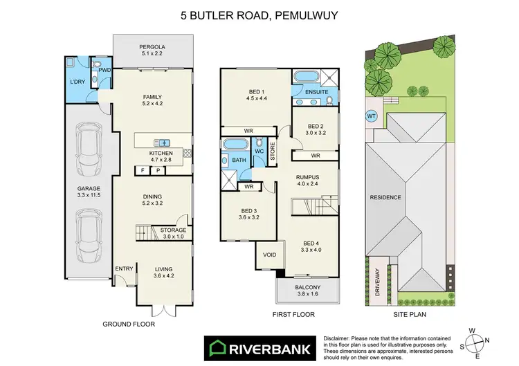 Floorplan of Homely house listing, 5 Butler Road, Pemulwuy NSW 2145