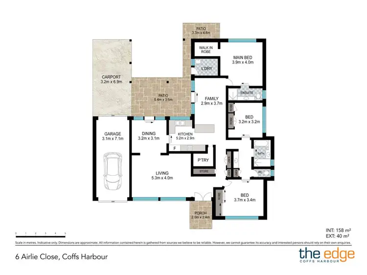 Floorplan of Homely house listing, 6 Airlie Close, Coffs Harbour NSW 2450