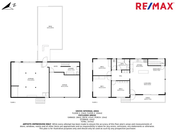 Floorplan of Homely house listing, 10 Amaroo Avenue, Nambour QLD 4560