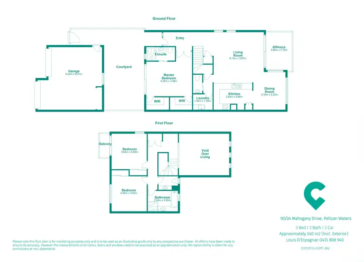Floorplan of Homely townhouse listing, 90/34 Mahogany Drive, Pelican Waters QLD 4551