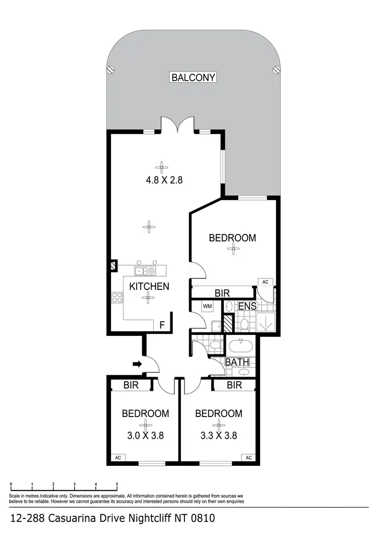 Floorplan of Homely unit listing, 12/288 Casuarina Drive, Rapid Creek NT 810