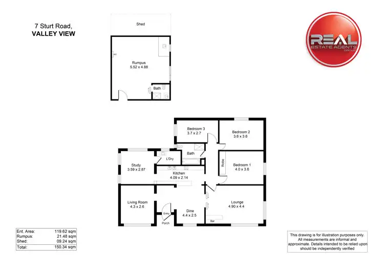 Floorplan of Homely house listing, 7 Sturt Road, Valley View SA 5093