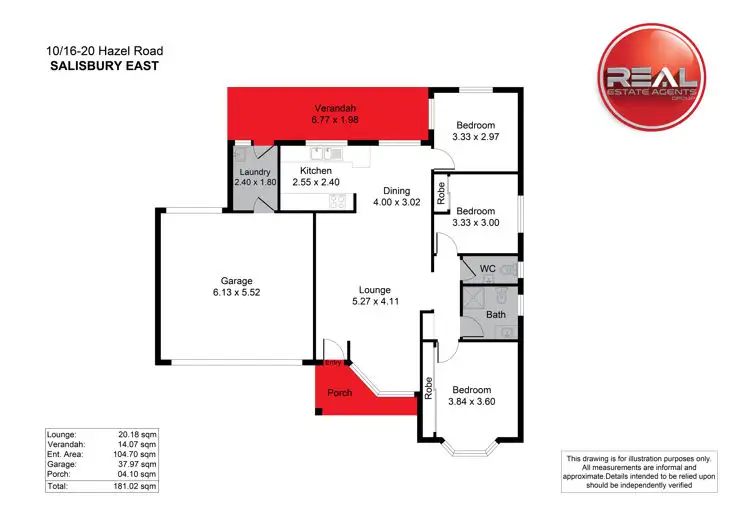 Floorplan of Homely house listing, 10/16-20 Hazel Road, Salisbury East SA 5109
