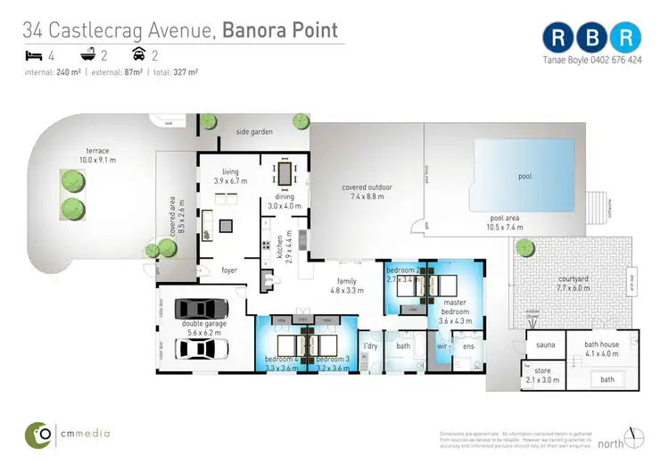 Floorplan of Homely house listing, 34 Castlecrag Avenue, Banora Point NSW 2486