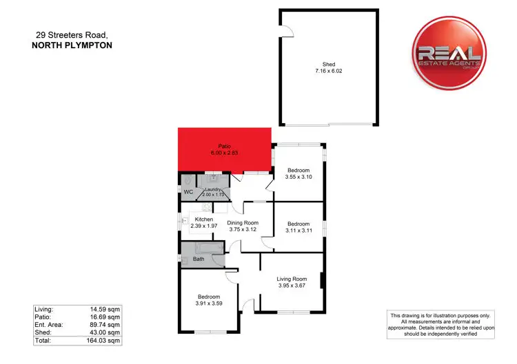 Floorplan of Homely house listing, 29 Streeters Road, North Plympton SA 5037