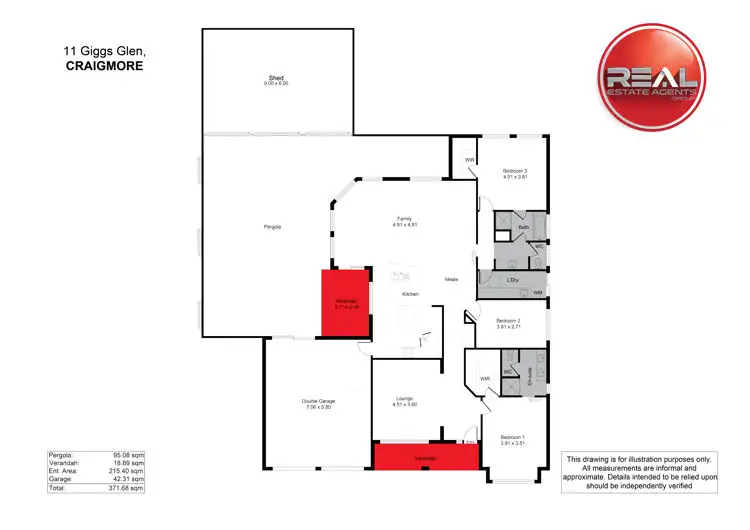 Floorplan of Homely house listing, 11 Giggs Glen, Craigmore SA 5114