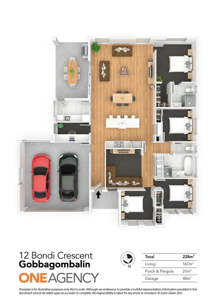 Floorplan of Homely house listing, 12 BONDI CRESCENT, Gobbagombalin NSW 2650