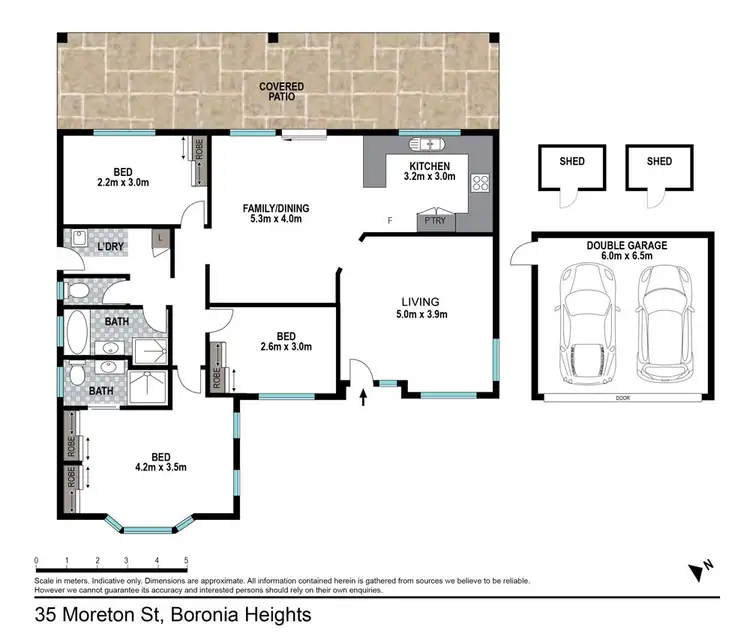 Floorplan of Homely house listing, 35 Moreton Street, Boronia Heights QLD 4124