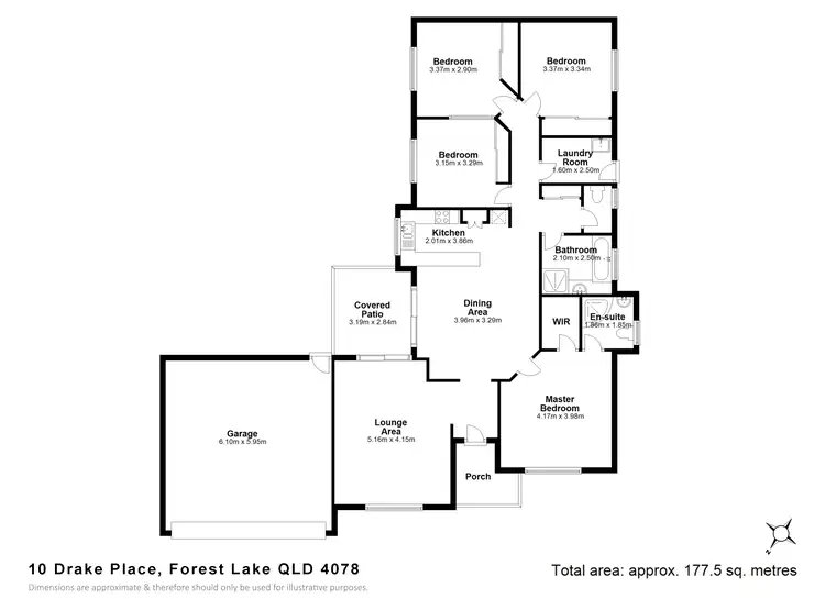 Floorplan of Homely house listing, 10 Drake Pl, Forest Lake QLD 4078