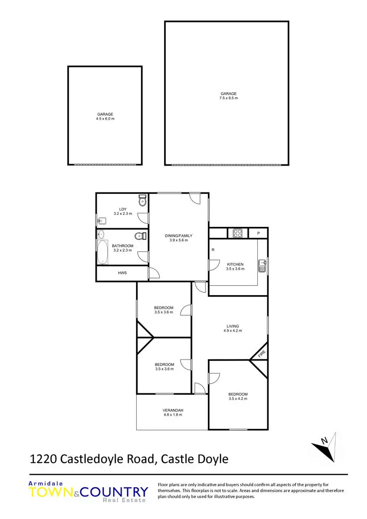 Floorplan of Homely rural property listing, 1220 Castledoyle Road, Armidale NSW 2350