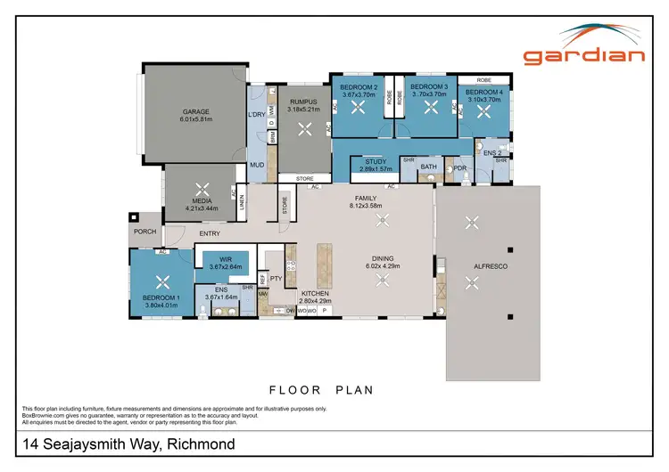 Floorplan of Homely house listing, 14 Seajaysmith Way, Richmond QLD 4740