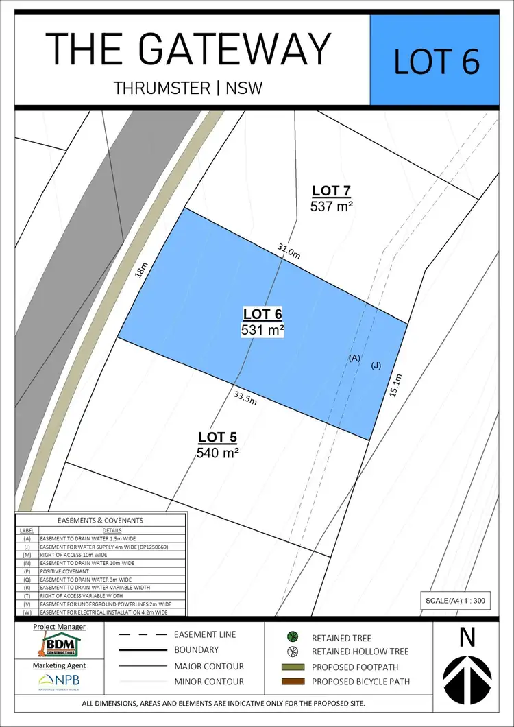 Floorplan of Homely land listing, 12 Imperial Place (Lot 6 The Gateway), Thrumster NSW 2444