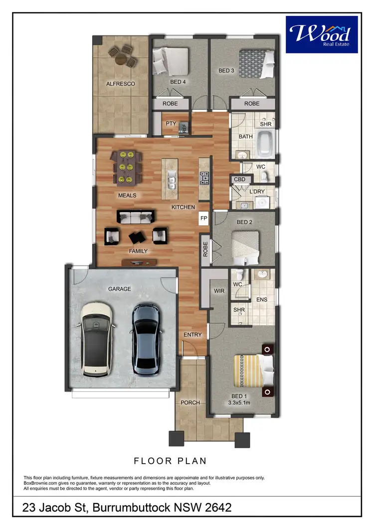 Floorplan of Homely house listing, 23 Jacob St, Burrumbuttock NSW 2642