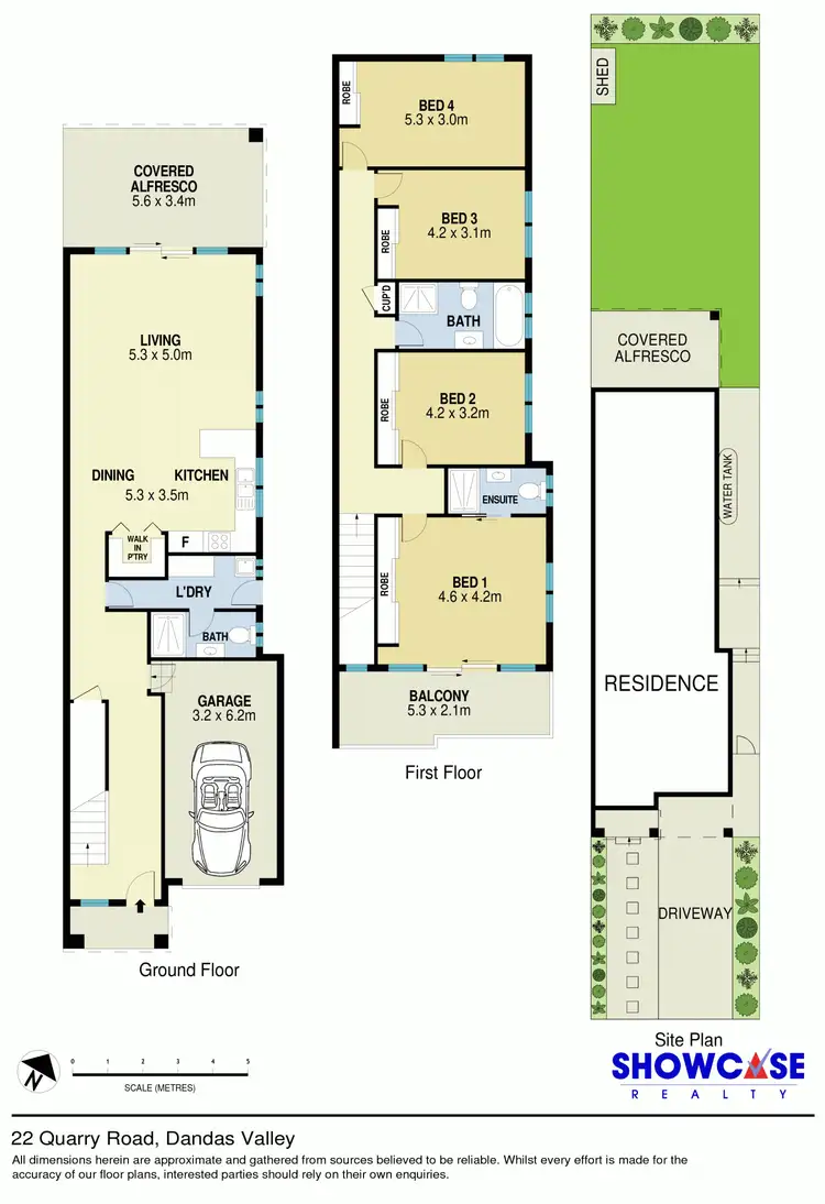 Floorplan of Homely semi-detached listing, 22 Quarry Road, Dundas Valley NSW 2117